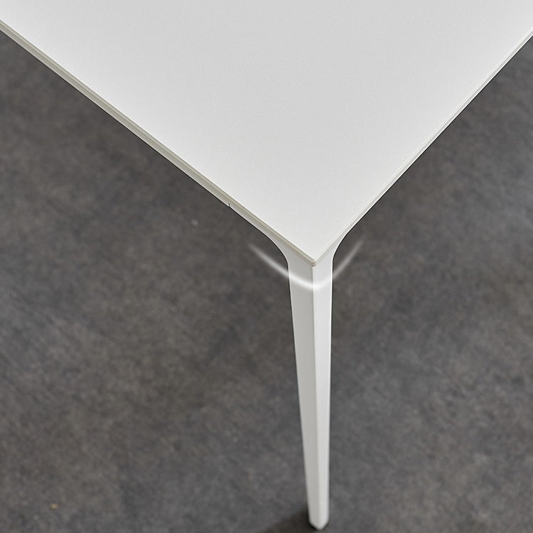 Stone Top Dining Table Rectangle Contemporary Dining Table with 4 Legs