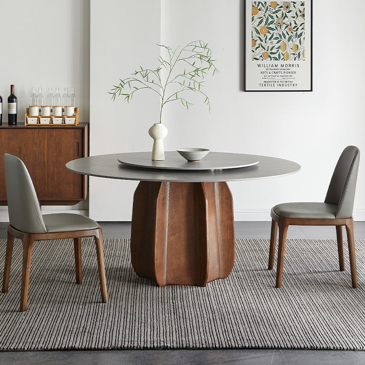 Modern Dining Table Round Sintered Stone Table for Restaurant