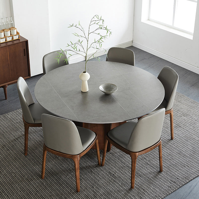 Modern Dining Table Round Sintered Stone Table for Restaurant