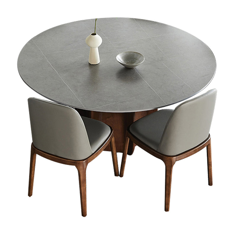 Modern Dining Table Round Sintered Stone Table for Restaurant
