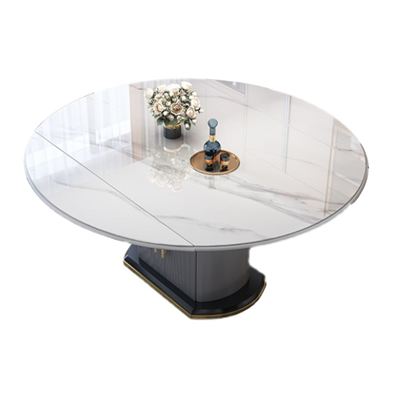 Round Stone Dining Table Traditional Luxury Drop Leaf Trestle Dining Table