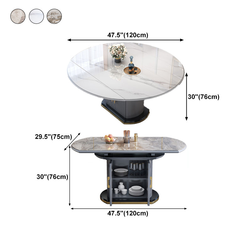 Round Stone Dining Table Traditional Luxury Drop Leaf Trestle Dining Table