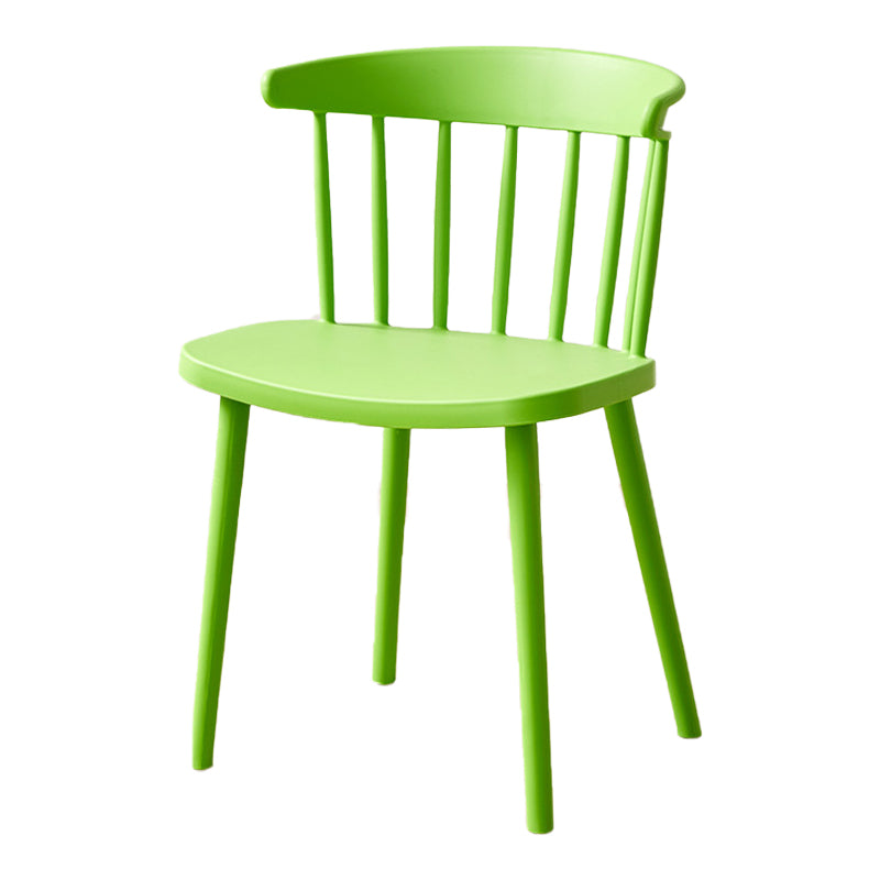 Plastic Scandinavian Side Chair Windsor Back Indoor-Outdoor Chair