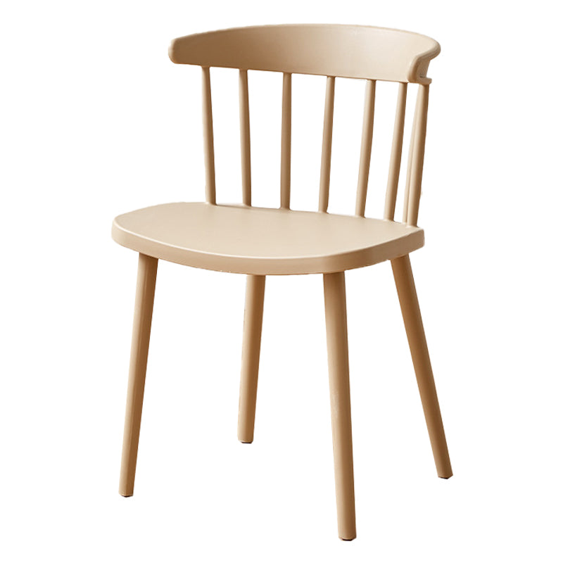 Plastic Scandinavian Side Chair Windsor Back Indoor-Outdoor Chair