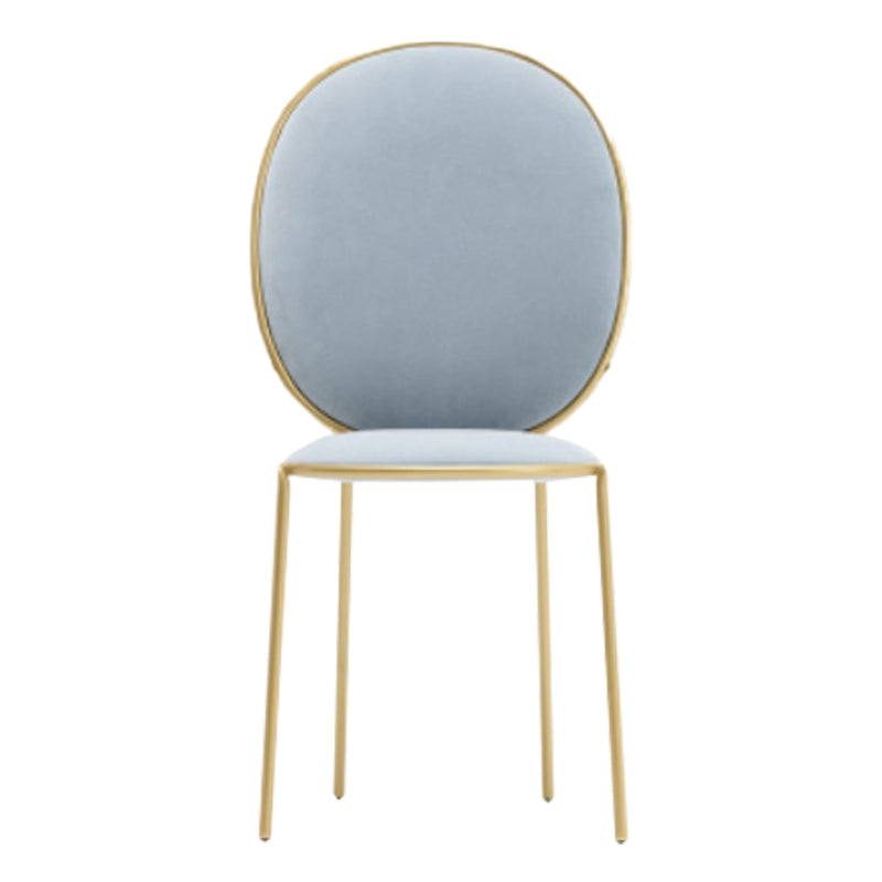 Glam Style Dining Chair Upholstered King Louis Back Dining Chair for Home