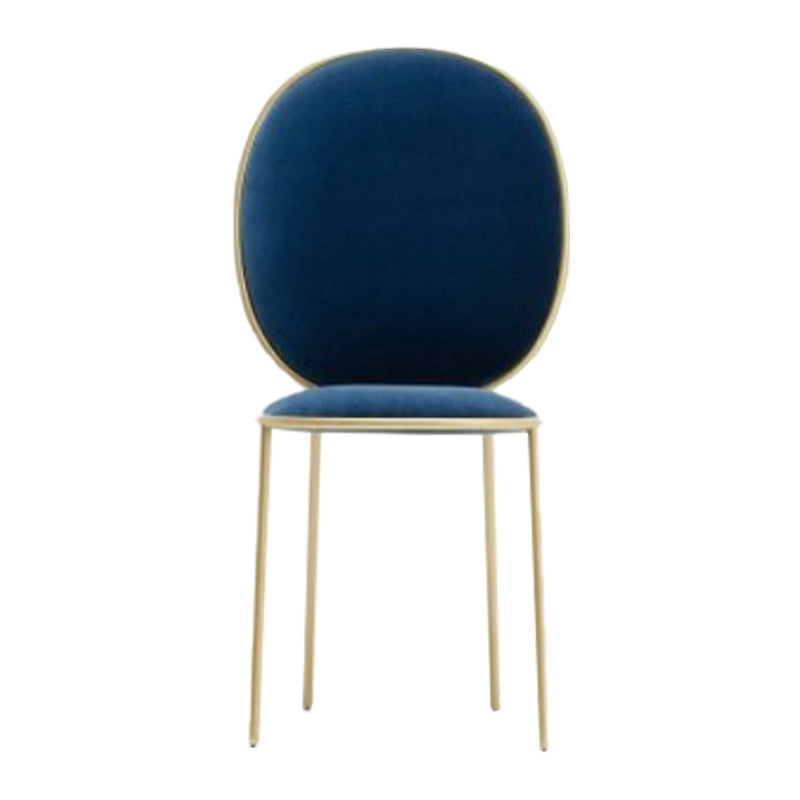Glam Style Dining Chair Upholstered King Louis Back Dining Chair for Home