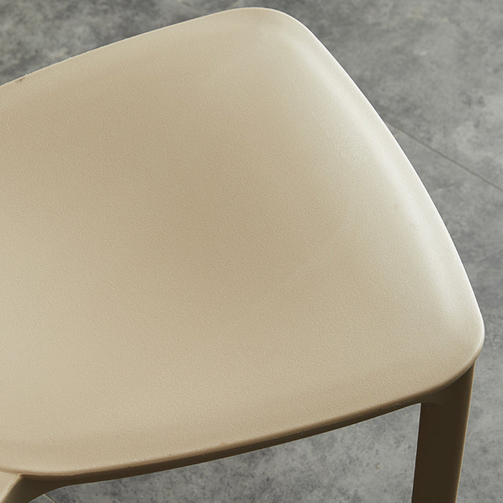 Plastic Contemporary Side Chair Open Back Indoor-Outdoor Chair