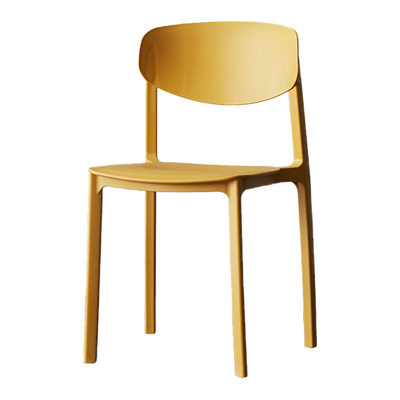 Plastic Contemporary Side Chair Open Back Indoor-Outdoor Chair