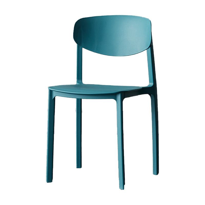 Plastic Contemporary Side Chair Open Back Indoor-Outdoor Chair