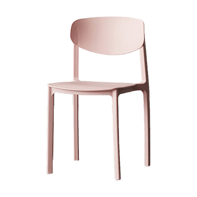 Plastic Contemporary Side Chair Open Back Indoor-Outdoor Chair