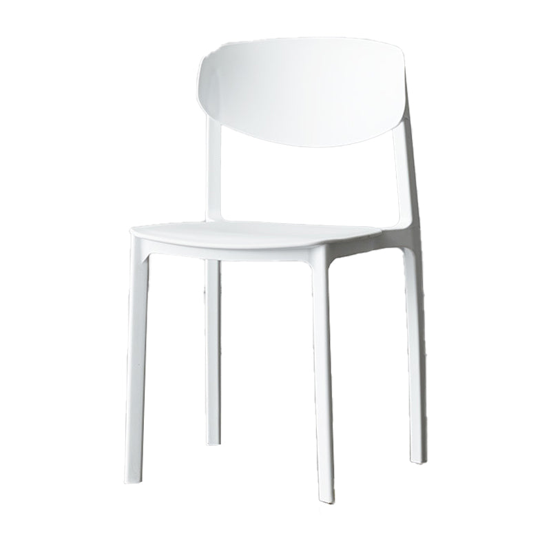 Plastic Contemporary Side Chair Open Back Indoor-Outdoor Chair