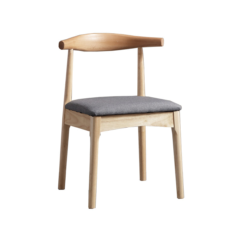 Glam Style Side Chair Wooden Open Back Indoor Dining Side Chair
