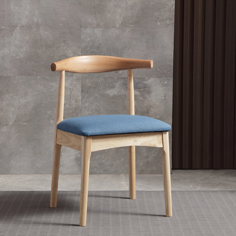 Glam Style Side Chair Wooden Open Back Indoor Dining Side Chair