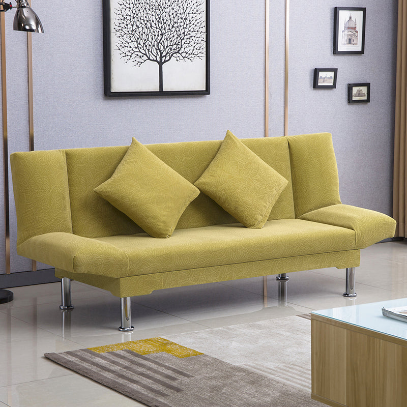 Silver Transitional Modern Tight Back Sofa Bed 29.53"High Armless Sofa Bed