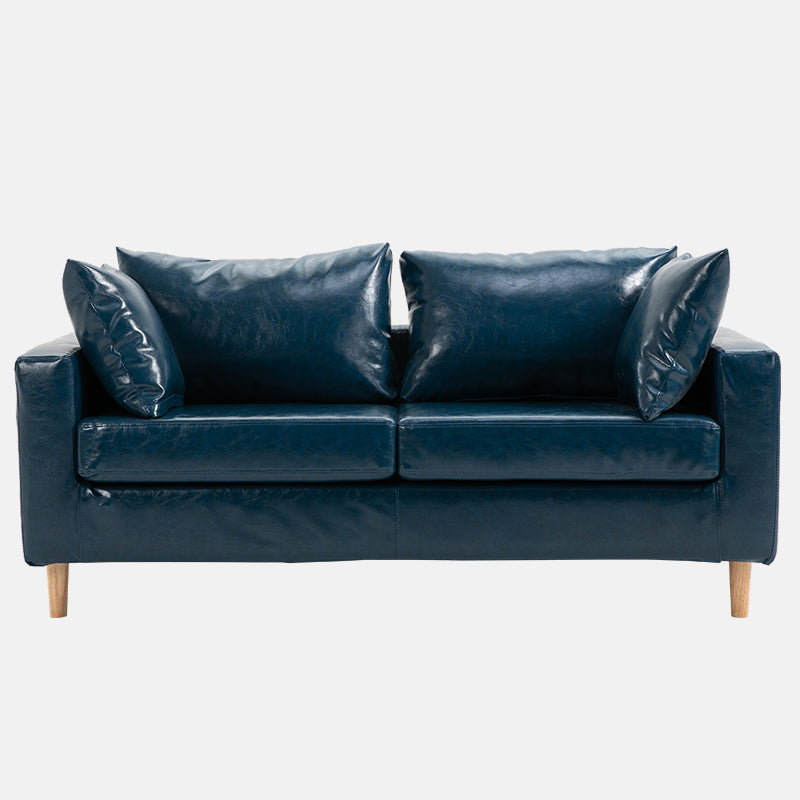 Beige Modern Farmhouse Cushions Standard Sofa 21.65"High Square Arm Sofa