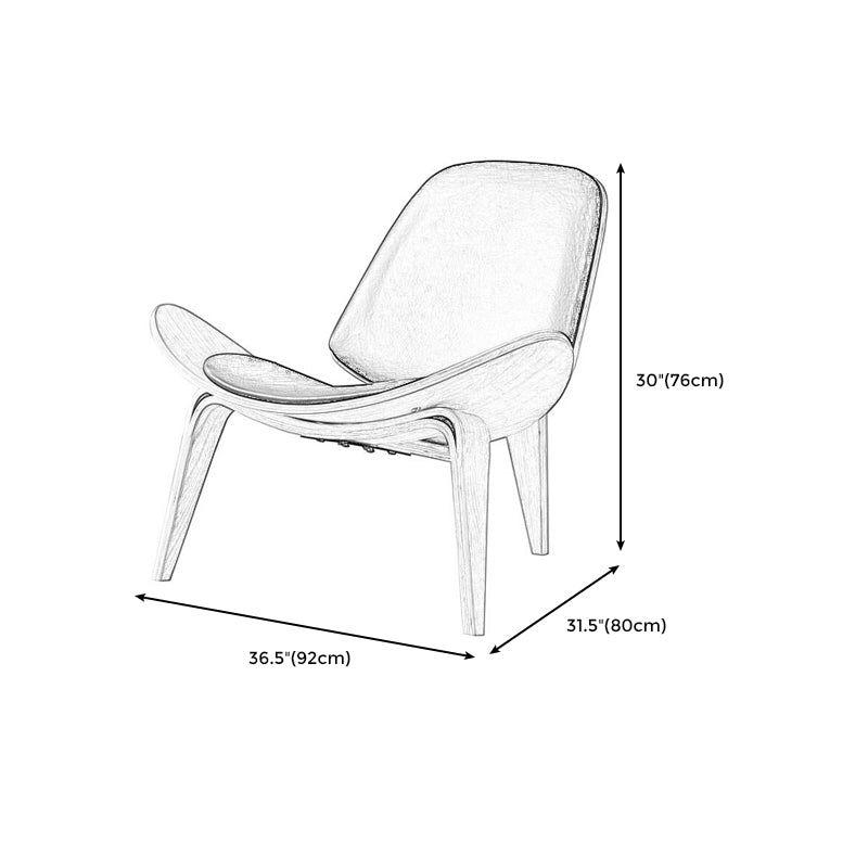 Armless Chair 36.2" L X31.4"W X29.9"HSolid Wood Frame Chair for Living Room