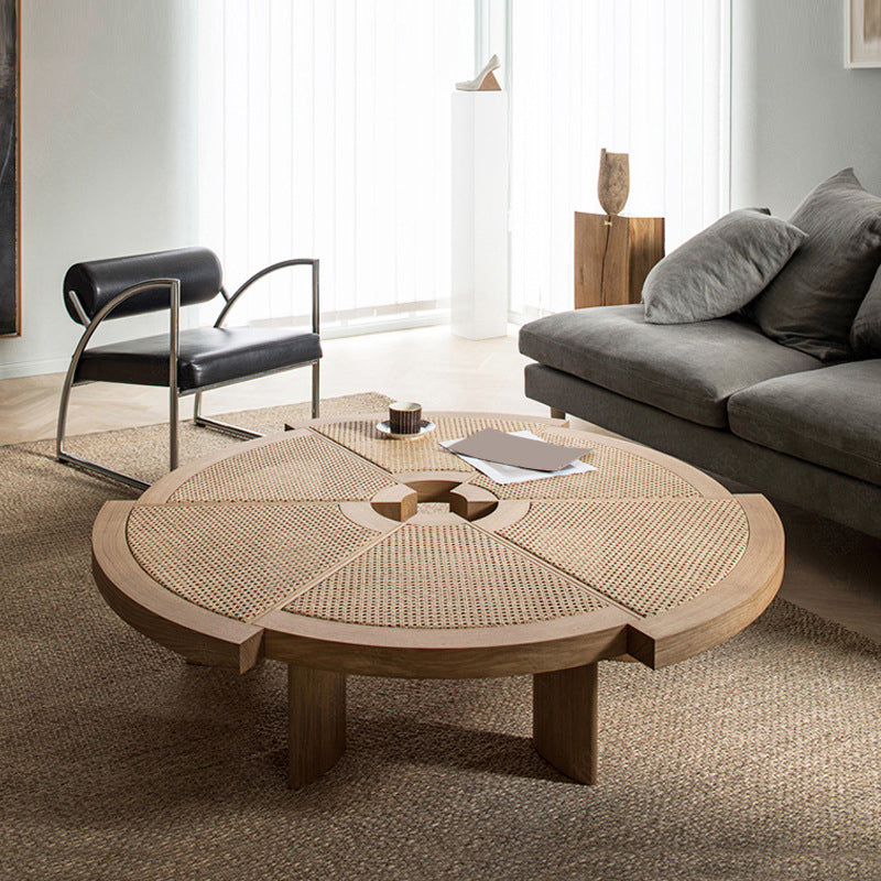 Nordic Style Cocktail Table Solid Wood Walnut/wood Coffee Table