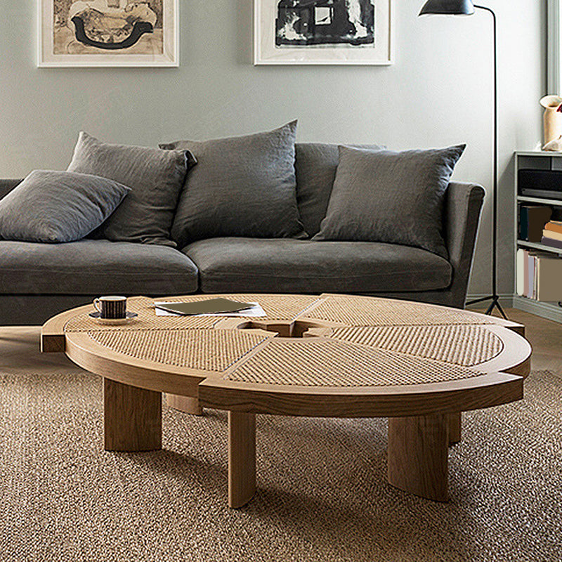 Nordic Style Cocktail Table Solid Wood Walnut/wood Coffee Table