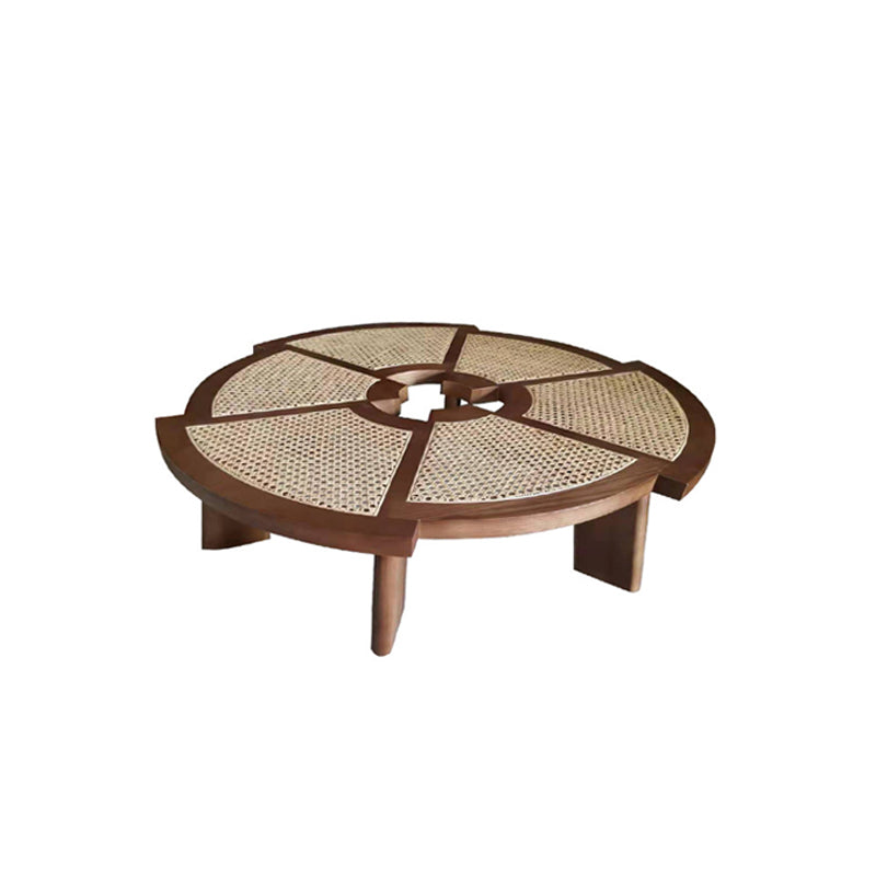 Nordic Style Cocktail Table Solid Wood Walnut/wood Coffee Table