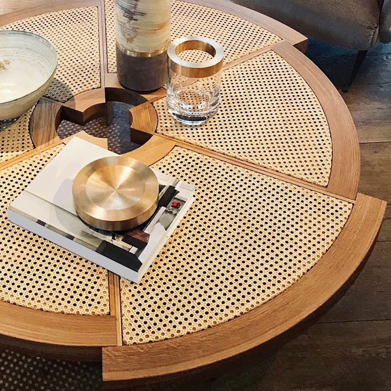 Nordic Style Cocktail Table Solid Wood Walnut/wood Coffee Table