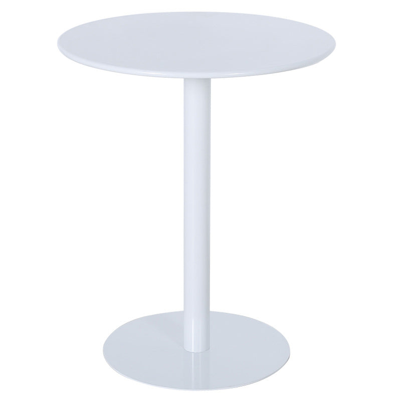 Pedestal Base Design Cocktail Table Multi-color Selection of Round Metal Coffee Table