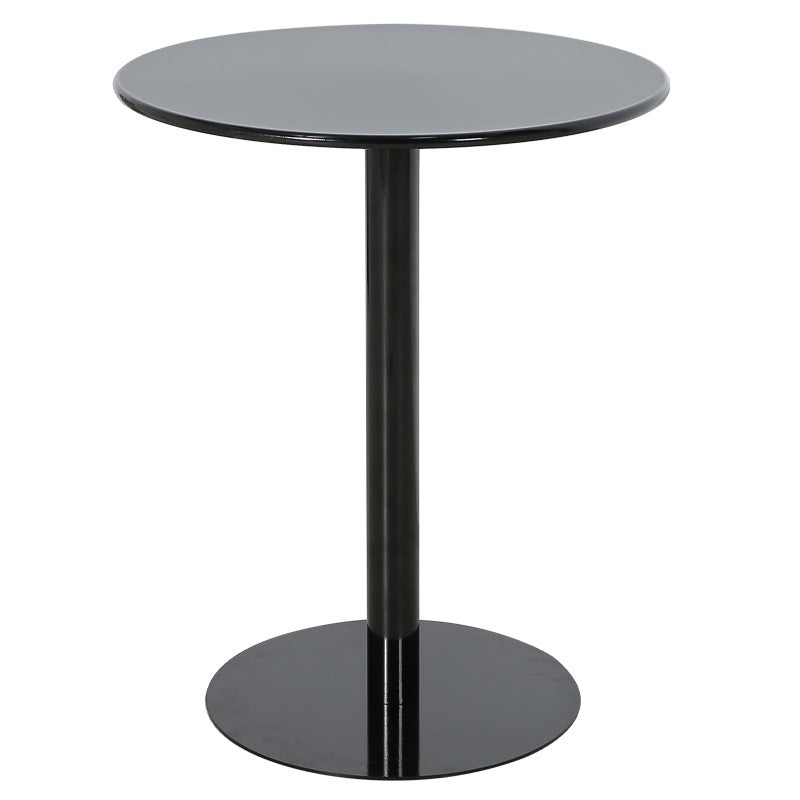 Pedestal Base Design Cocktail Table Multi-color Selection of Round Metal Coffee Table