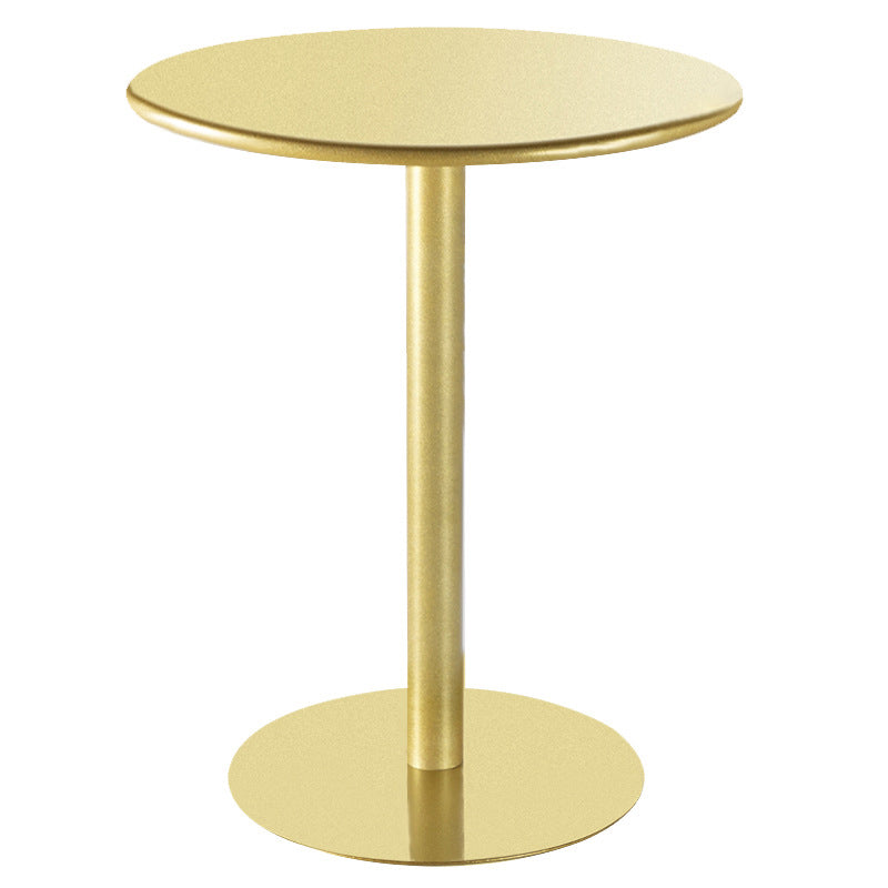 Pedestal Base Design Cocktail Table Multi-color Selection of Round Metal Coffee Table