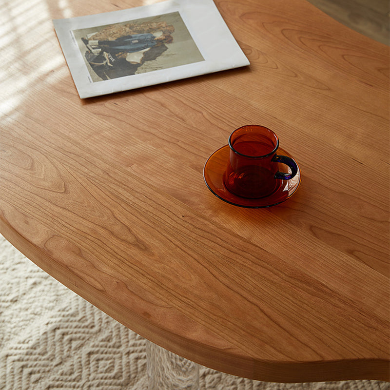 Nordic Style Cocktail Table Pine Material Wood ColorFree Shape Coffee Table