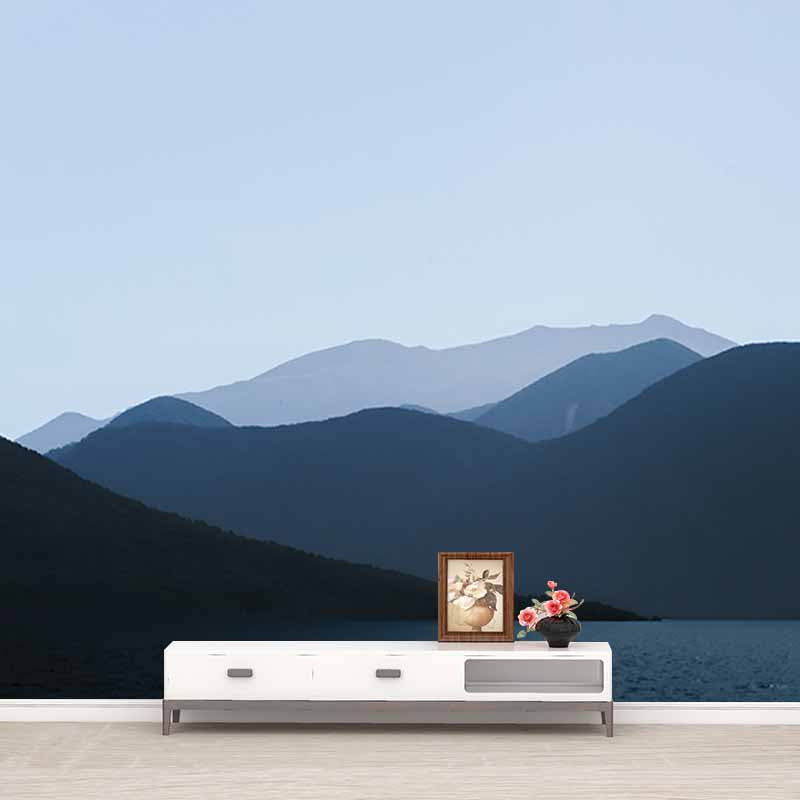 Modern Photography Mural Wallpaper Mountain Range Indoor Wall Mural