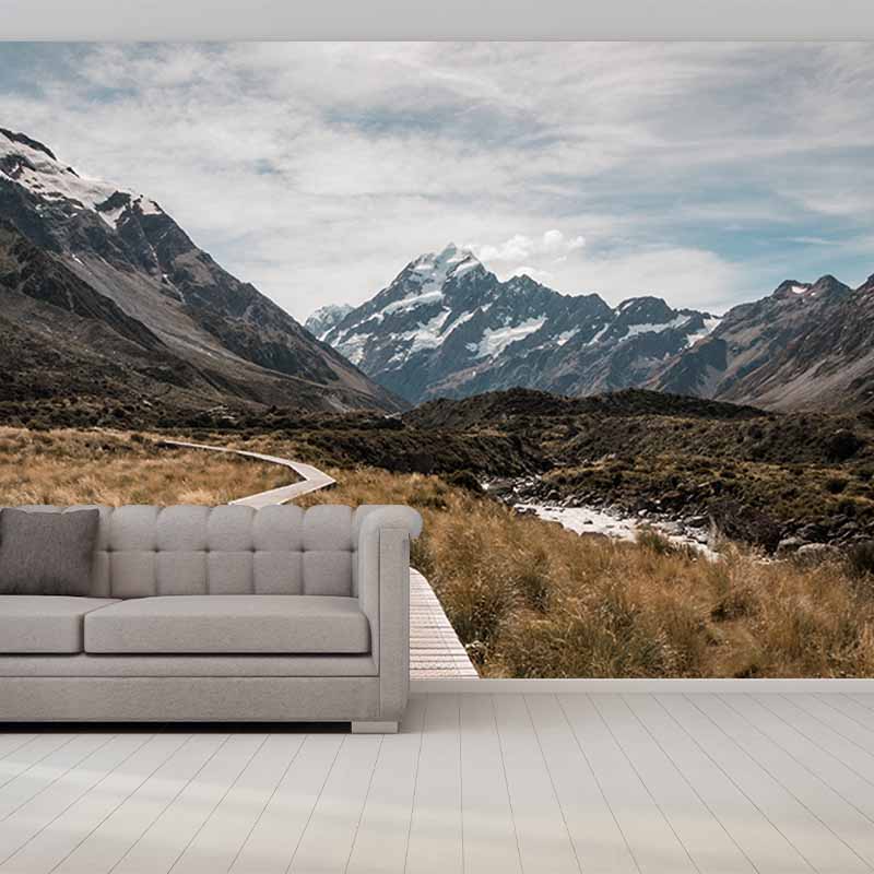 Environmental Photography Mural Wallpaper Mountain Range Indoor Wall Mural