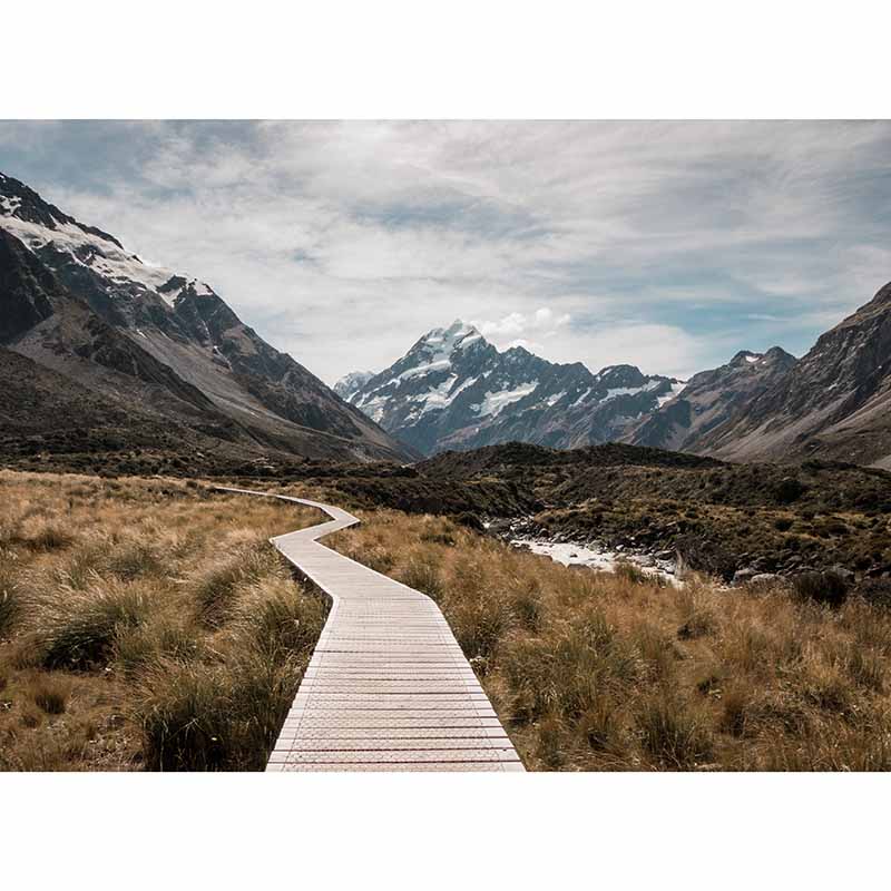 Environmental Photography Mural Wallpaper Mountain Range Indoor Wall Mural
