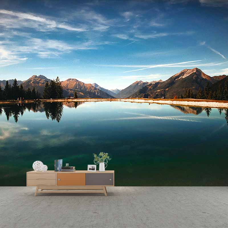 Environmental Photography Mural Wallpaper Mountain Range Indoor Wall Mural
