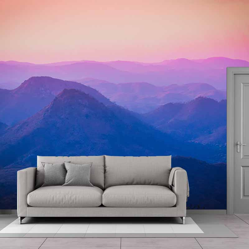 Photography Environment Friendly Mural Wallpaper Mountain Range Living Room Wall Mural