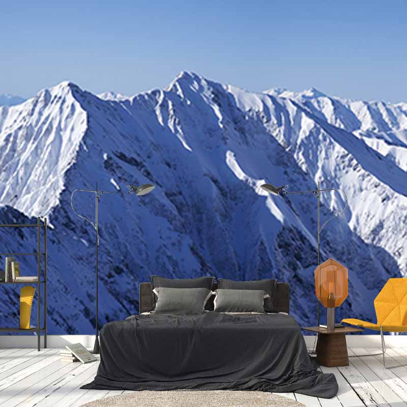 Environmental Wall Mural Wallpaper Mountain Range Bedroom Wall Mural