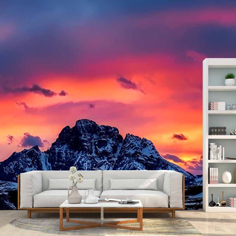 Environmental Wall Mural Wallpaper Mountain Range Bedroom Wall Mural
