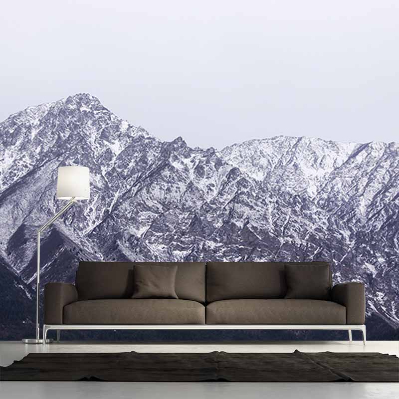 Washable Photography Mural Wallpaper Mountain Range Indoor Wall Mural
