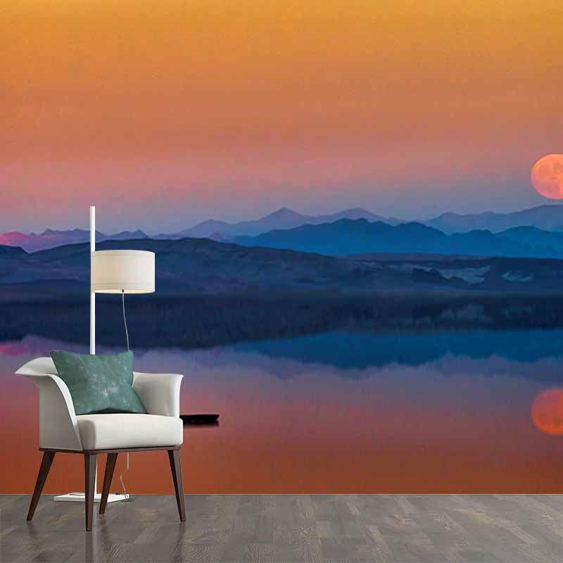 Photography Environment Friendly Mural Wallpaper Mountain Range Indoor Wall Mural