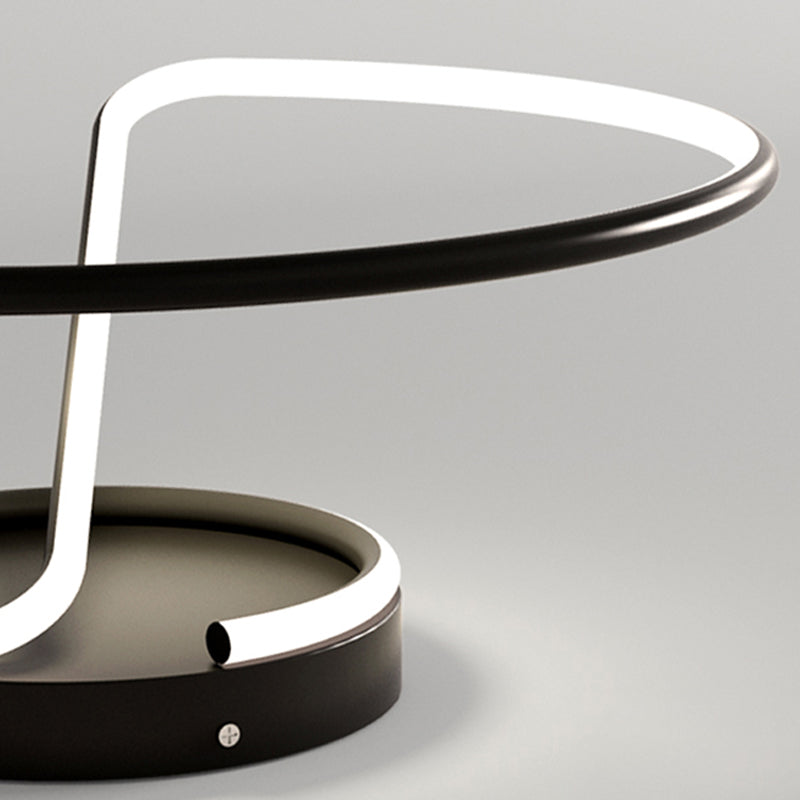 Nordic Metal Ceiling Light Linear 1 Light Flush Mount Ceiling Light for Bedroom