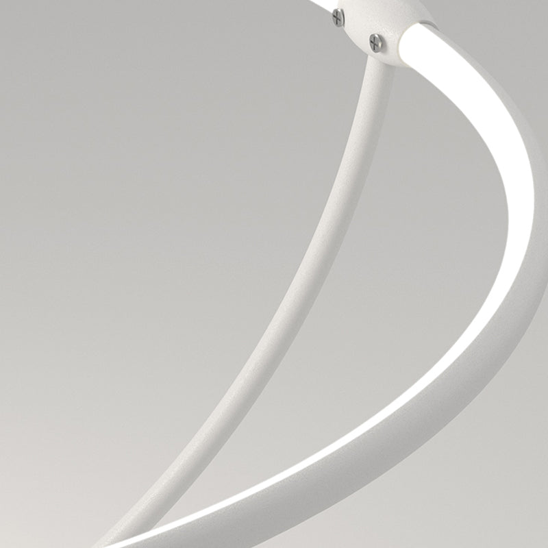 Nordic Metal Ceiling Light Circle 2 Lights Flush Mount Ceiling Light for Bedroom