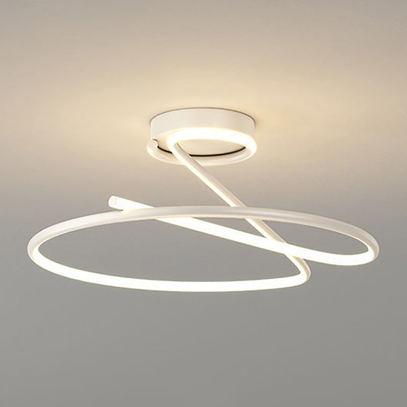 Linear Metal Ceiling Light Nordic LED Flush Mount Light for Living Room