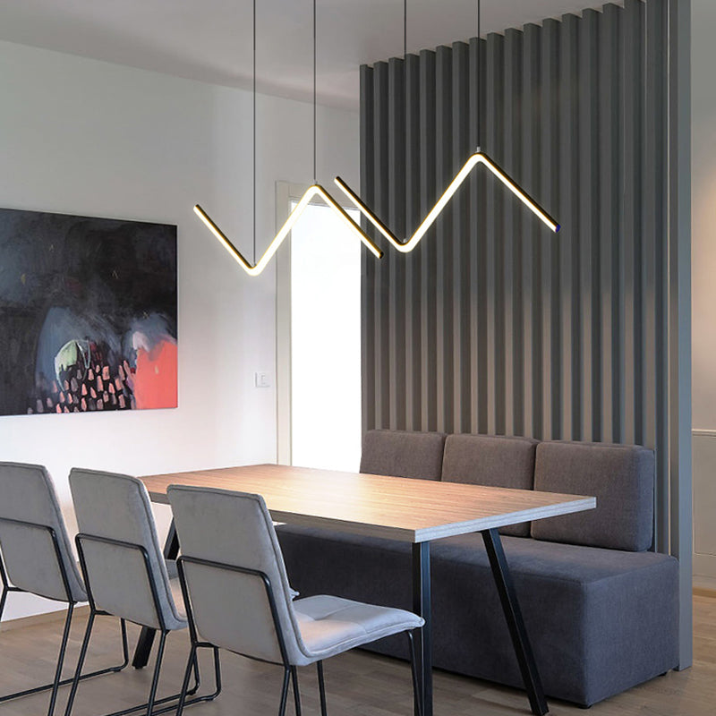 Contemporary Island Light Linear Iron 1 Light Island Chandelier Lights