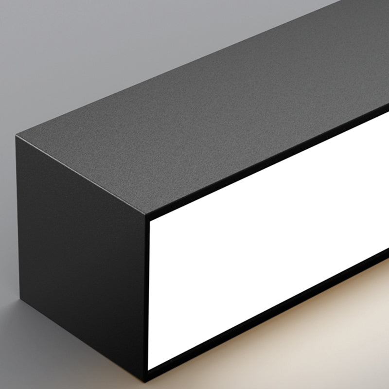 Modern Style Linear Hanging Pendant Light Metal 1-Light Hanging Lamp Kit