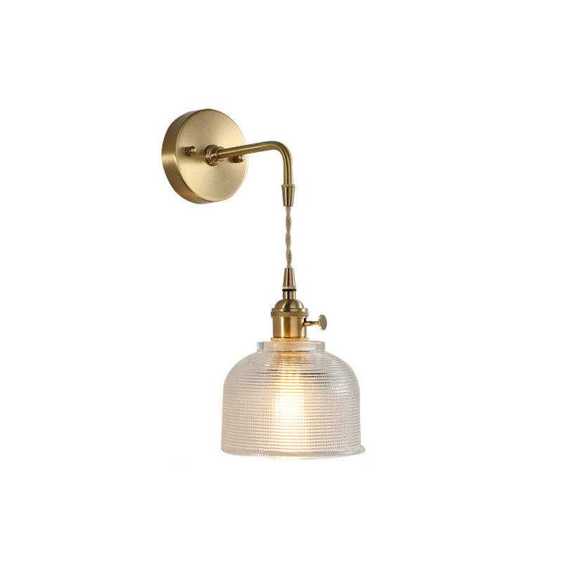 Glass Geometric Wall Sconces Industrial Style 1 Light Wall Mounted Lamps