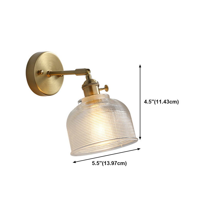 Glass Geometric Wall Sconces Industrial Style 1 Light Wall Mounted Lamps