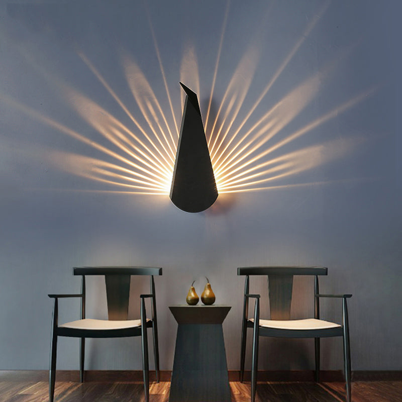 Unique Shade Metal Wall Sconce Modern Style 1-Light Wall Lighting Fixtures