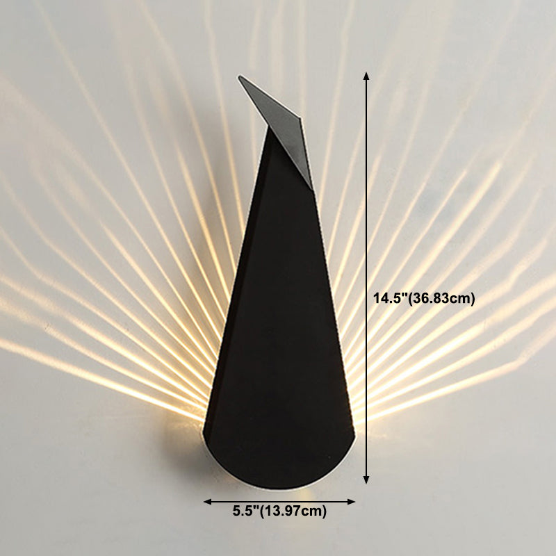Unique Shade Metal Wall Sconce Modern Style 1-Light Wall Lighting Fixtures