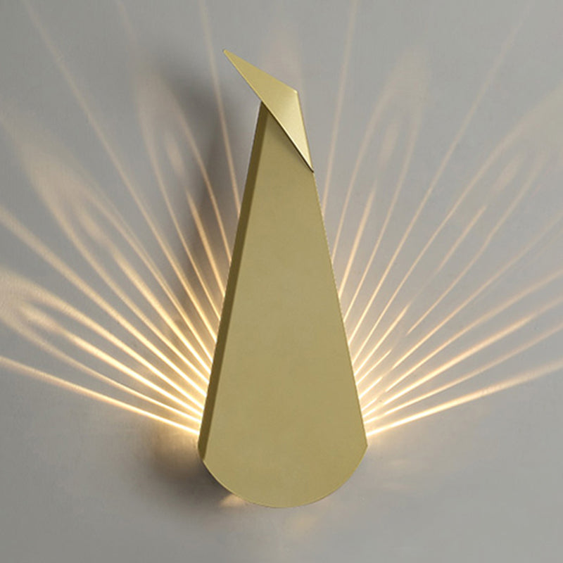 Unique Shade Metal Wall Sconce Modern Style 1-Light Wall Lighting Fixtures