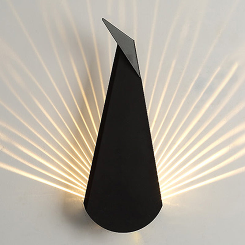 Unique Shade Metal Wall Sconce Modern Style 1-Light Wall Lighting Fixtures