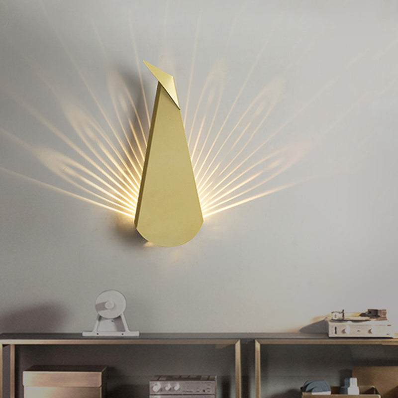 Unique Shade Metal Wall Sconce Modern Style 1-Light Wall Lighting Fixtures