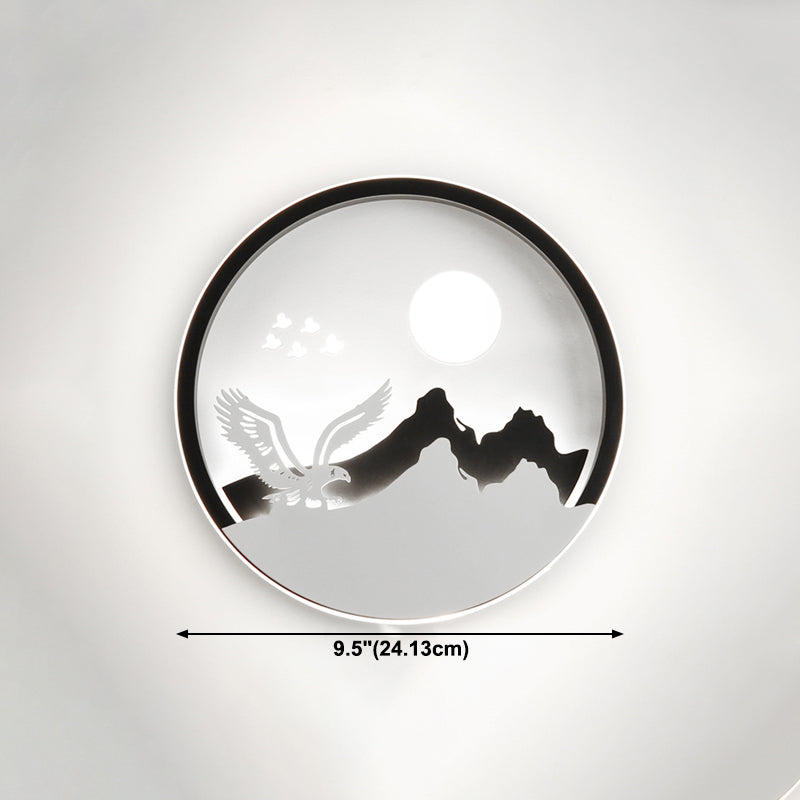 Unique Shape Wall Light Kids Style Metal 1 Light Wall Mounted Light Fixture